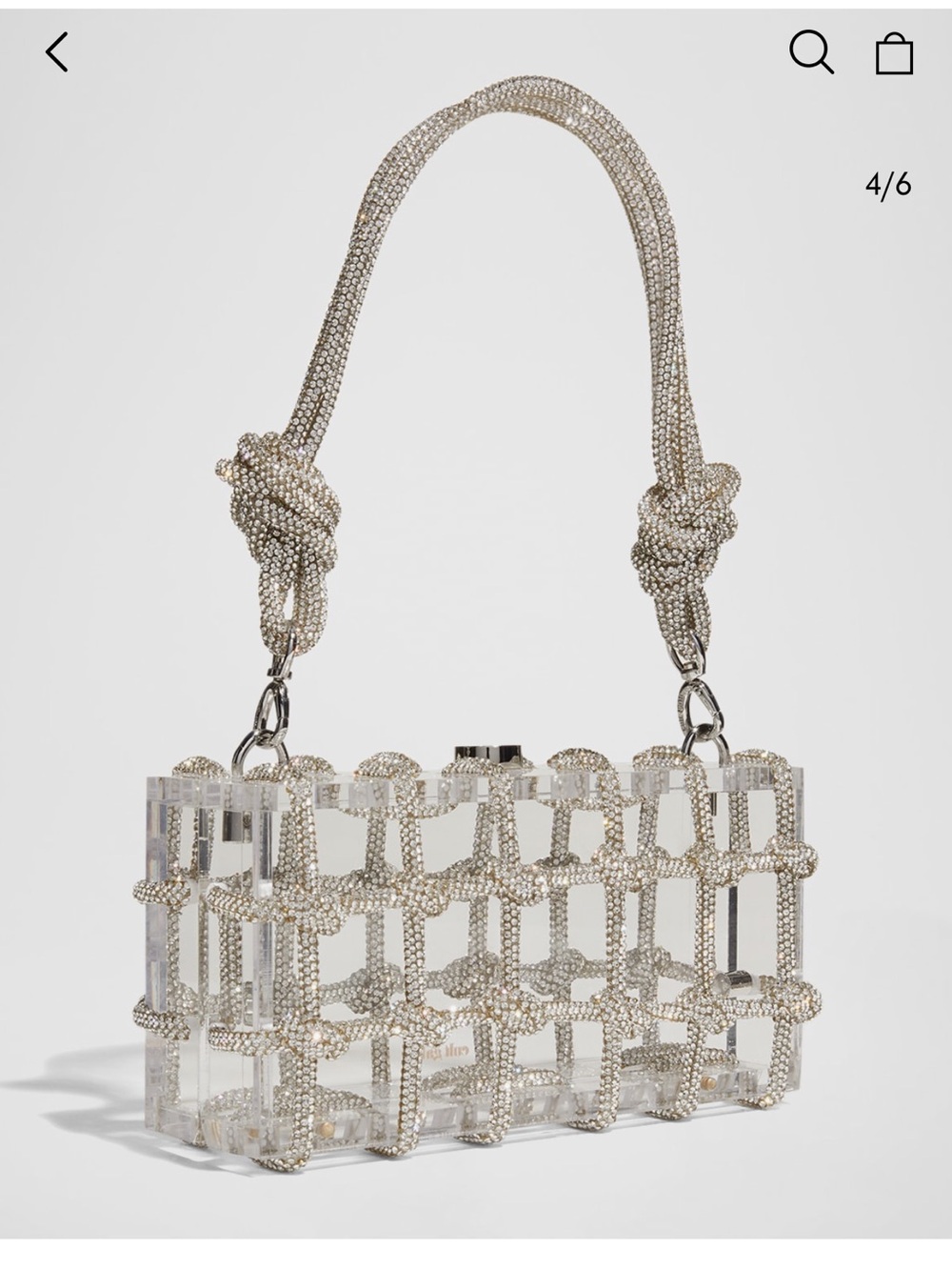 cult gaia Bess Caged Embellished Box Shoulder Bag - Picture 4 of 8